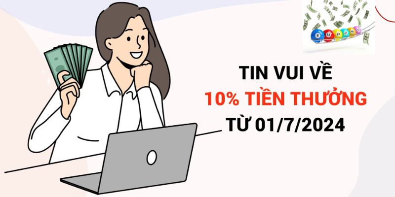10% tiền thưởng hoàn trả hàng tuần