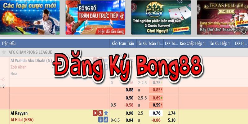 Hỗ trợ đăng ký bong88