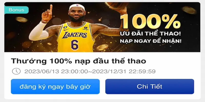 Khuyến mãi 100% nạp đầu